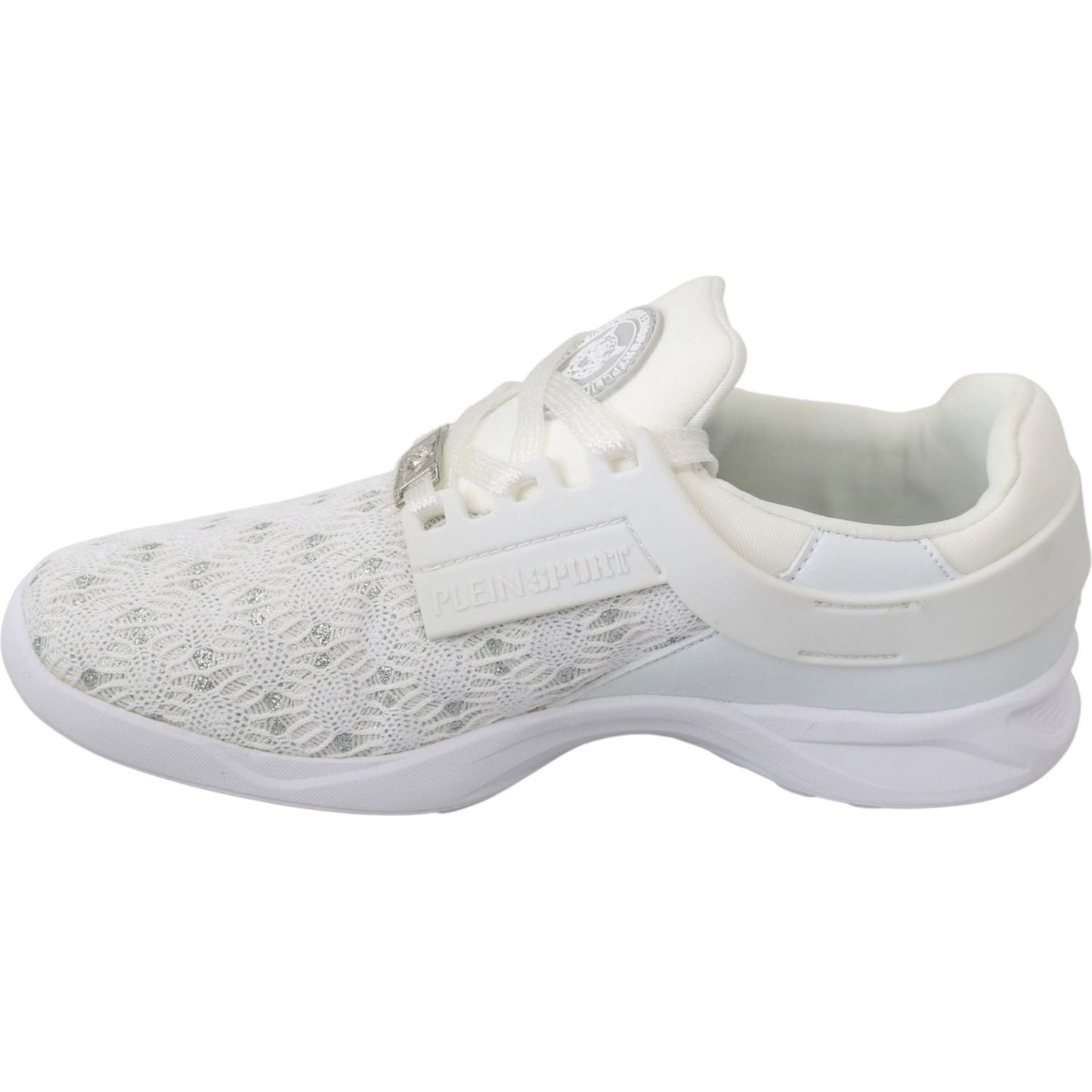 Philipp Plein White Polyester Casual Sneakers Shoes WOMAN SNEAKERS