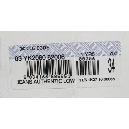 Acht Blue Wash Straight Fit Low Waist Jeans Acht