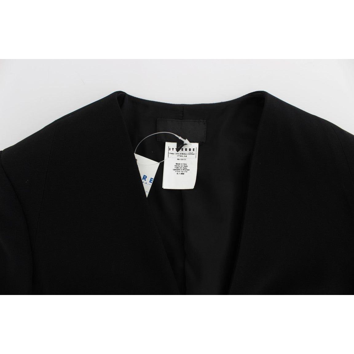 Exte Black Blue Two Piece Suit Skirt & Blazer Exte