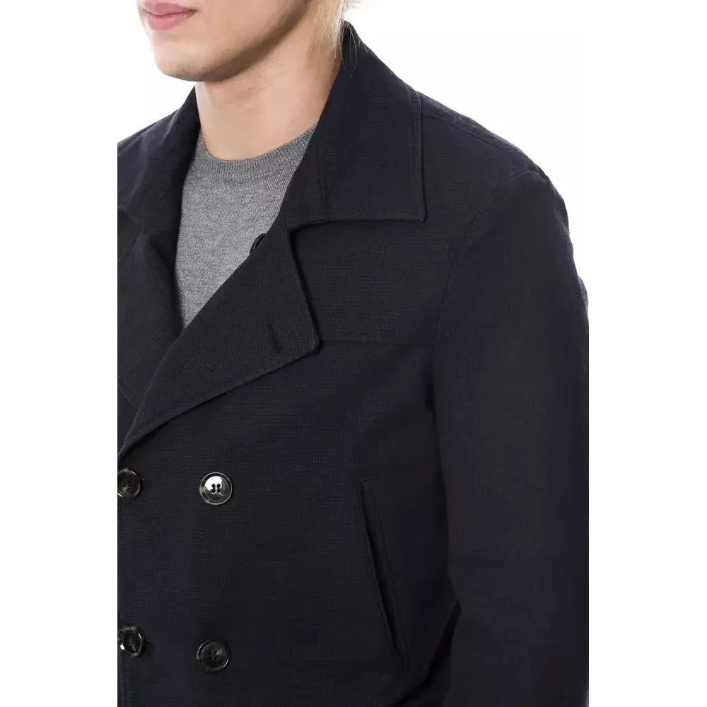 Verri Blue Cotton Blazer Verri