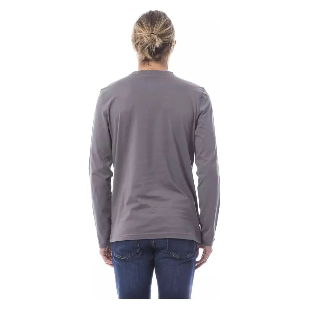 Verri Gray Cotton Men's T-Shirt Verri