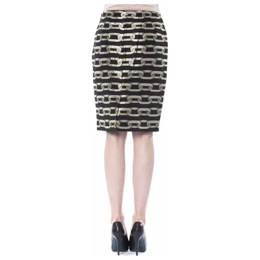 BYBLOS Black Viscose Women Skirt BYBLOS