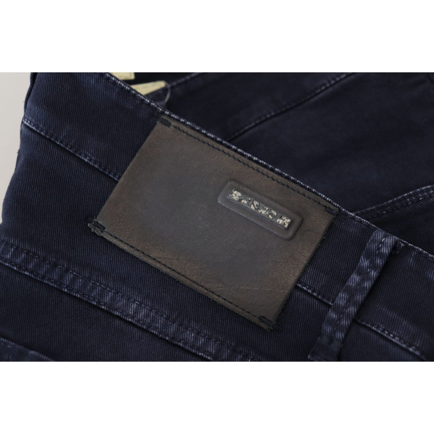 Acht Blue Cotton Tapered Slim Fit Men Casual Denim Jeans Acht