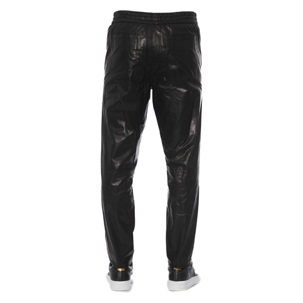 Trussardi Black Lamb Leather Pant Trussardi