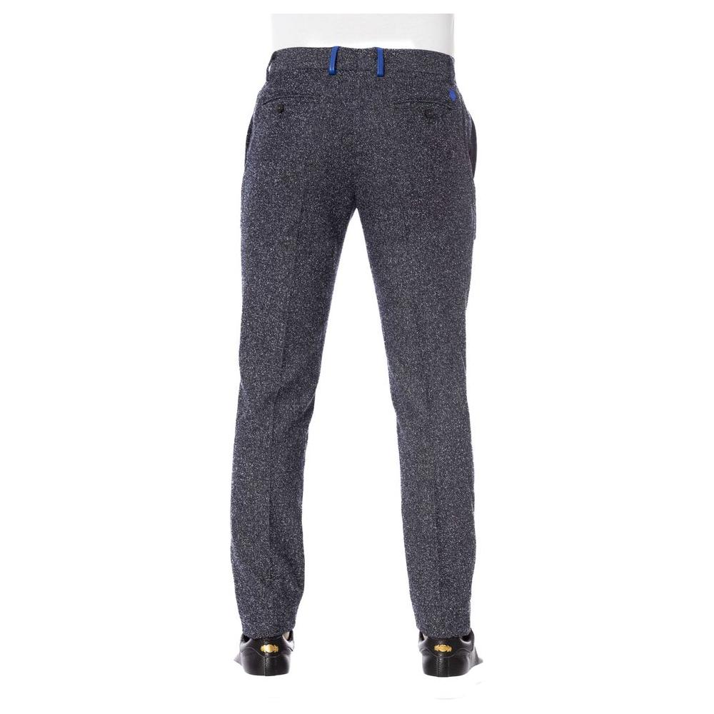 Trussardi Black Cotton Men Pant Trussardi