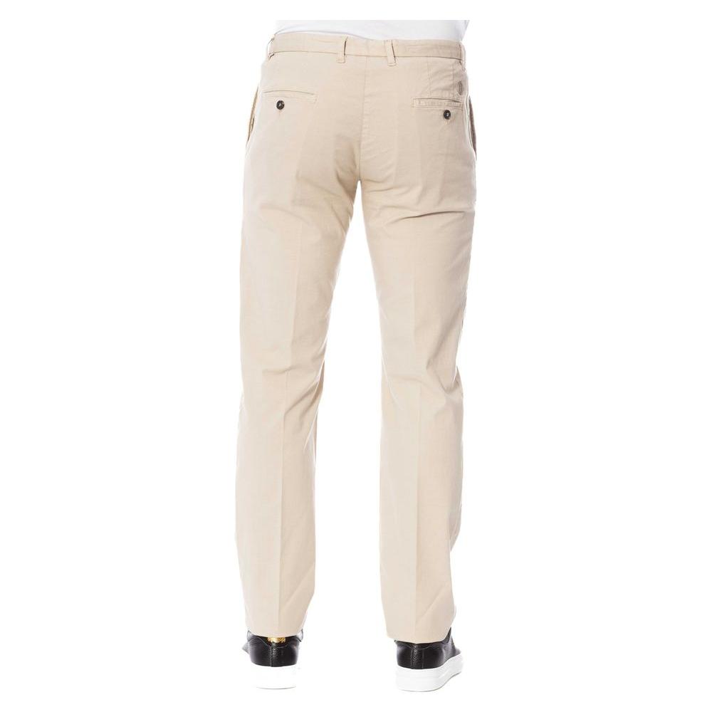 Trussardi Beige Cotton Men Pants Trussardi