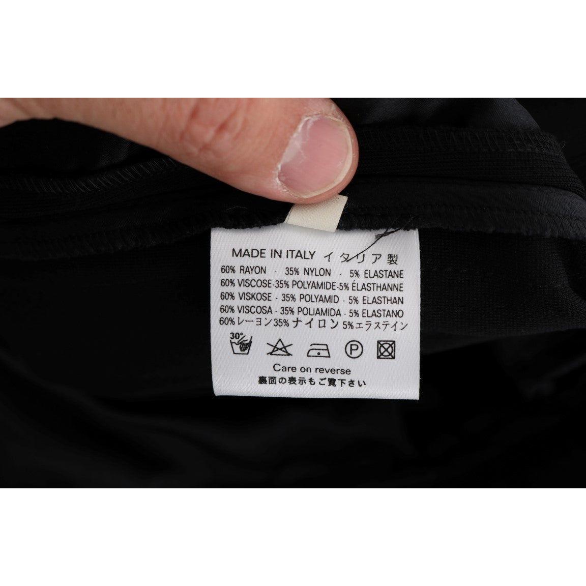 Ermanno Scervino Black Viscose Flare Bootcut Pants Ermanno Scervino