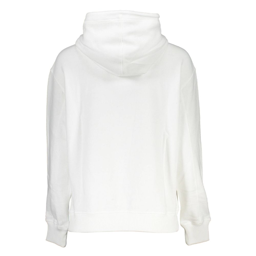 Calvin Klein White Cotton Sweatshirt Calvin Klein