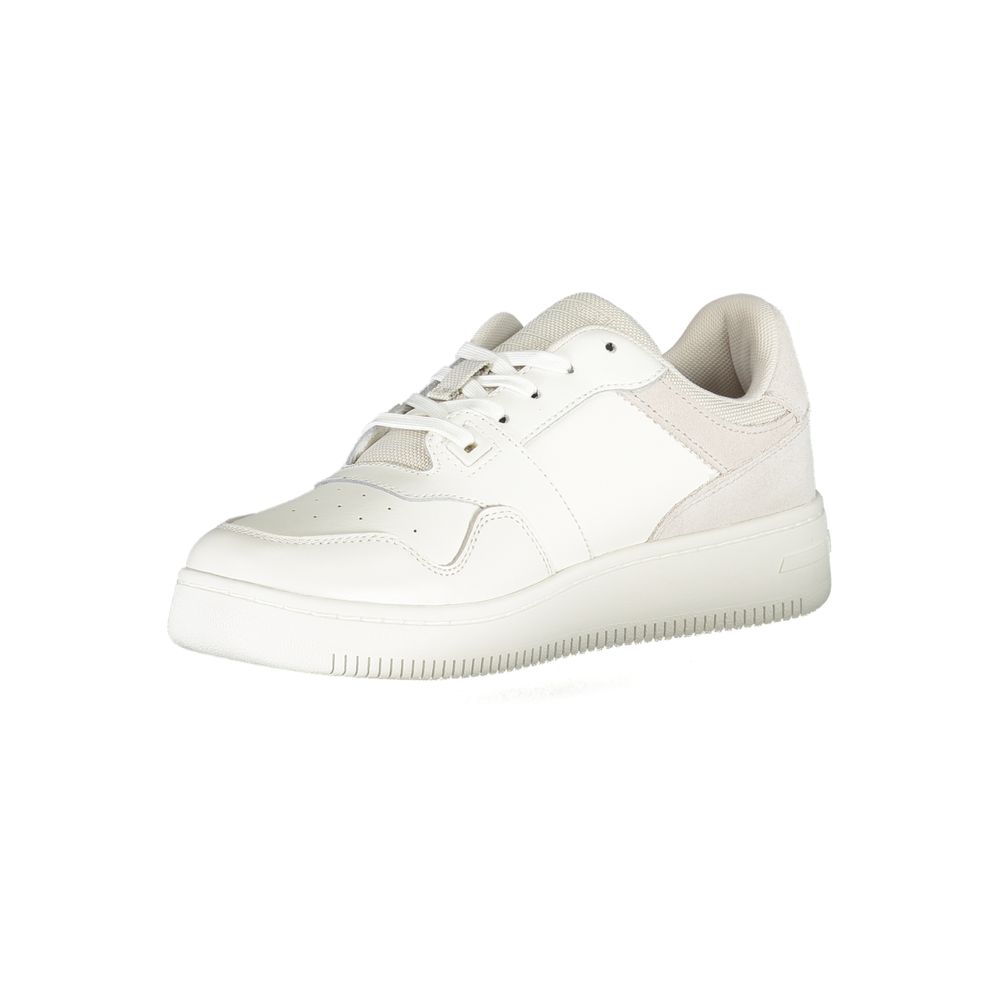 Tommy Hilfiger White Polyester Athletic Sneakers
