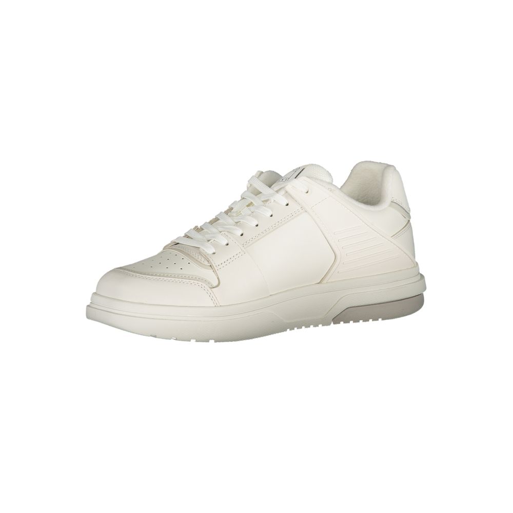 Tommy Hilfiger White Polyester Athletic Sneakers
