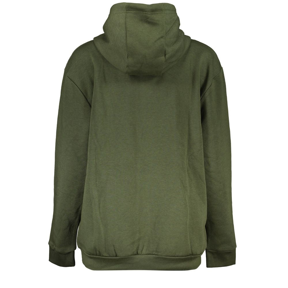 Cavalli Class Green Cotton Sweatshirt Cavalli Class