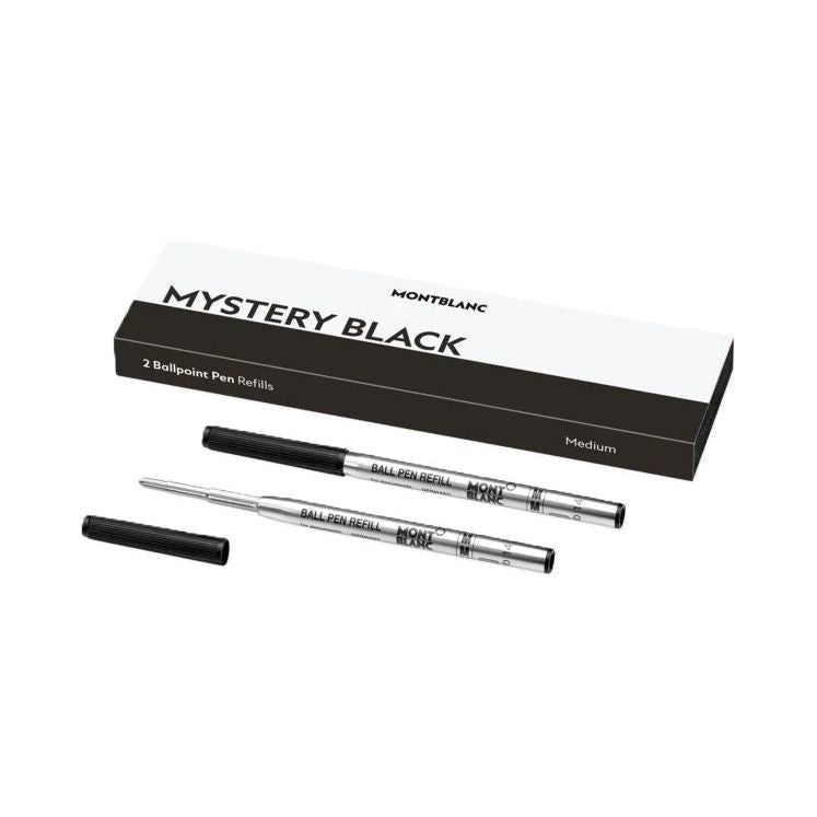 MONTBLANC Mod. MISTERY BLACK - BALLPOINT PEN REFILLS - MEDIUM - 2 PCS MONTBLANC