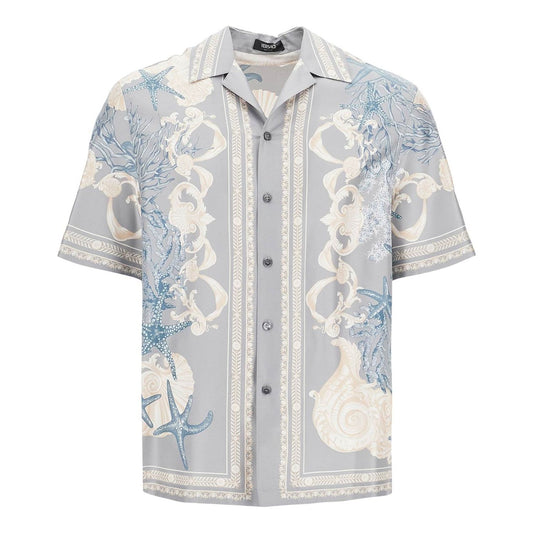 Versace baroque printed silk bowling shirt Shirts Versace