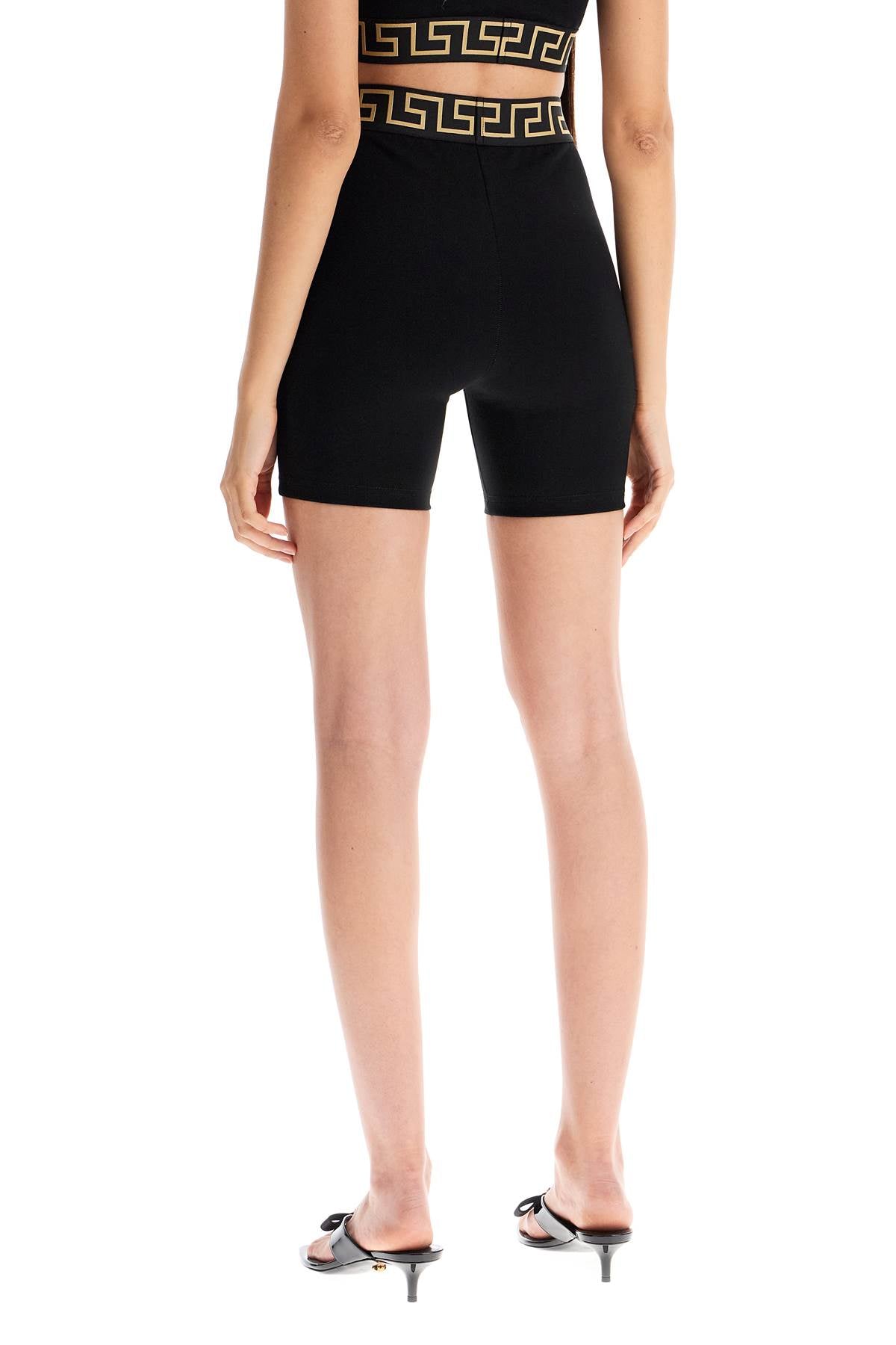 Versace "sporty shorts with greek band Short trousers Versace