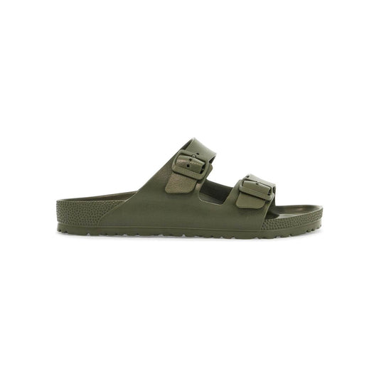 Birkenstock khaki synthetic arizona eva slippers with two straps