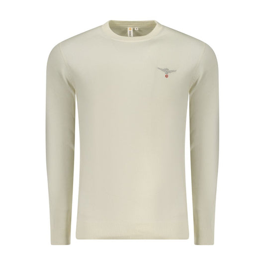 Accademia Militare Bianco Cotton Men's Sweater 1728,3XL,67403481248,Accademia Militare,Clothing,L,M,Men,New with tags,S,Sweaters - Clothing,Sweatshirts - Sweaters - Clothing,White,XL,XXL