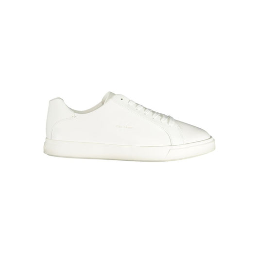 Calvin Klein White Polyurethane Men Sneaker 1728,67403481248,Calvin Klein,EU40/US7,EU41/US8,EU42/US9,EU43/US10,EU44/US11,EU45/US12,Low Tops - Sneakers - Shoes,Men,New with tags,Shoes,Sneakers - Shoes,White