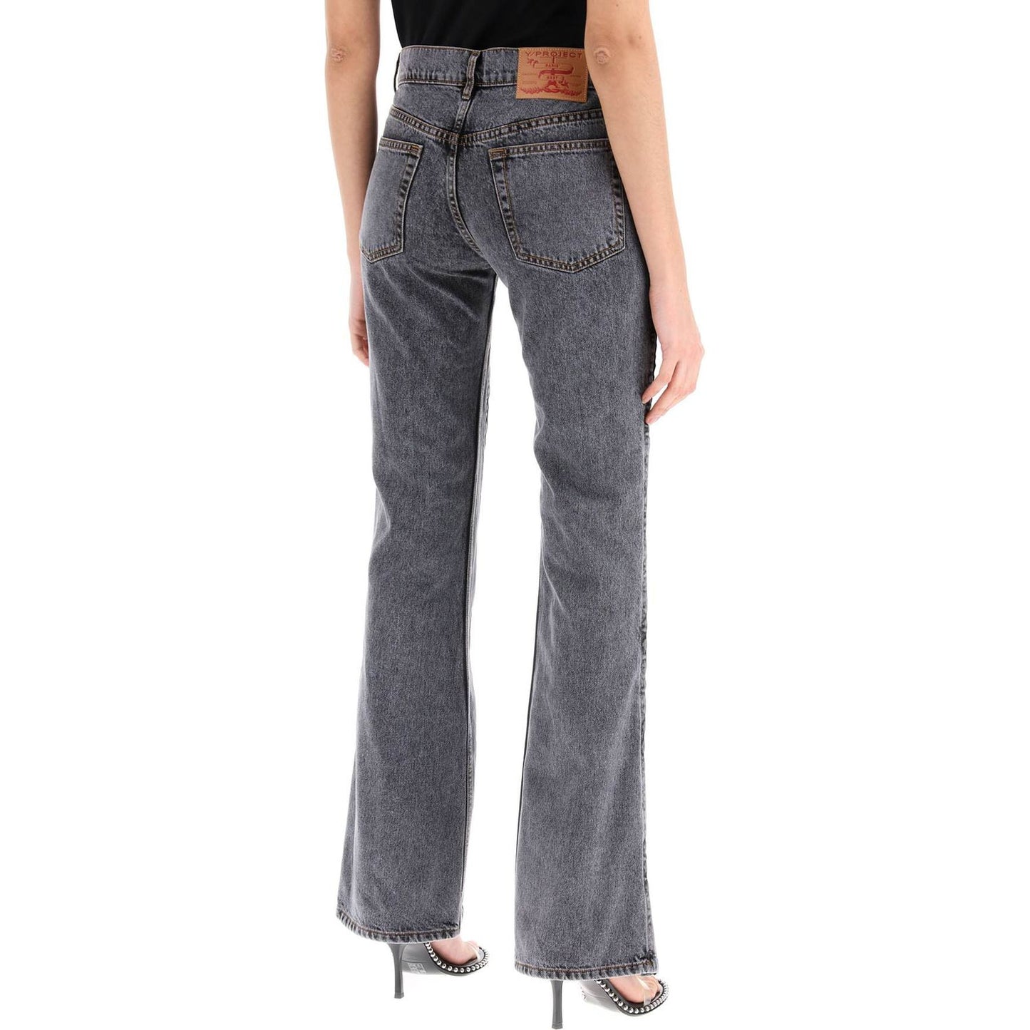 Y Project hook-and-eye flared jeans Jeans Y Project