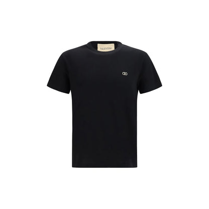 Valentino Black Cotton T-Shirt