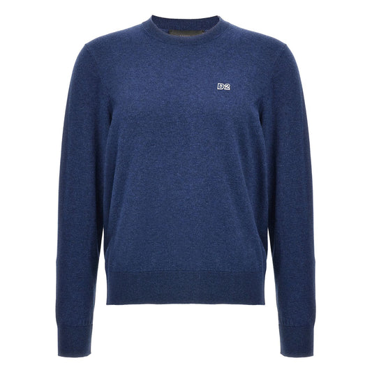 Dsquared² Blue Cotton Cardigan