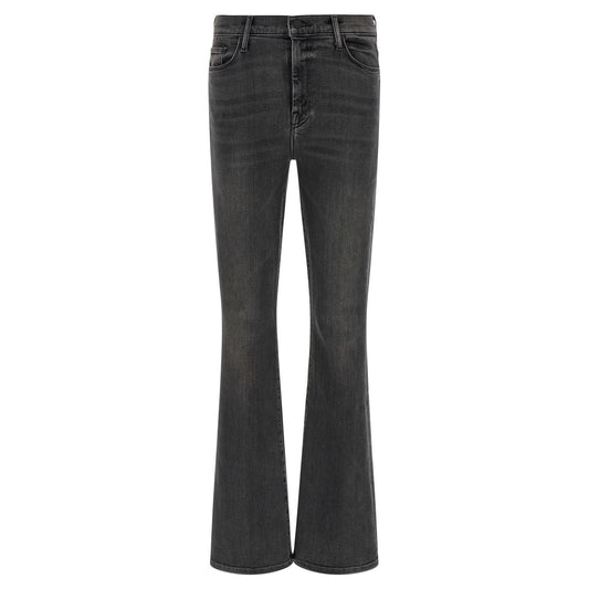Mother Denim Gray Cotton Flared Jeans