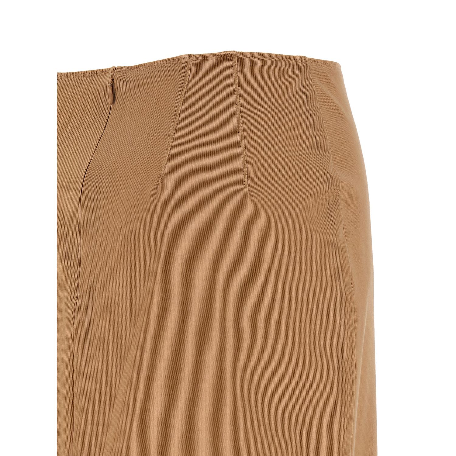 Armarium Beige Polyamide Midi Skirt