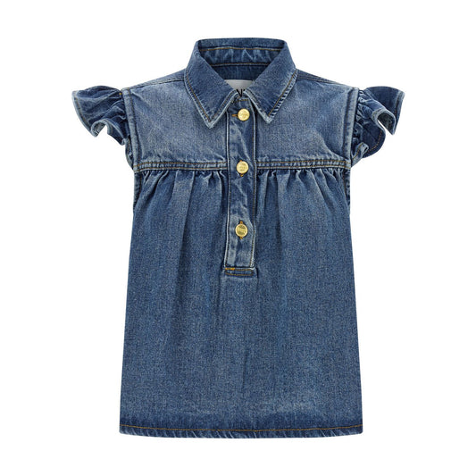 Ganni Blue Denim Shirt