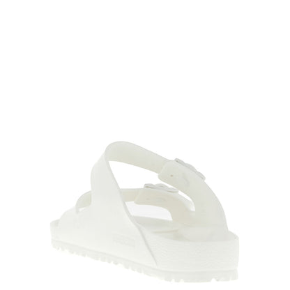 Birkenstock White Synthetic Slides