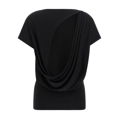 Jacquemus Black Viscose T-Shirt