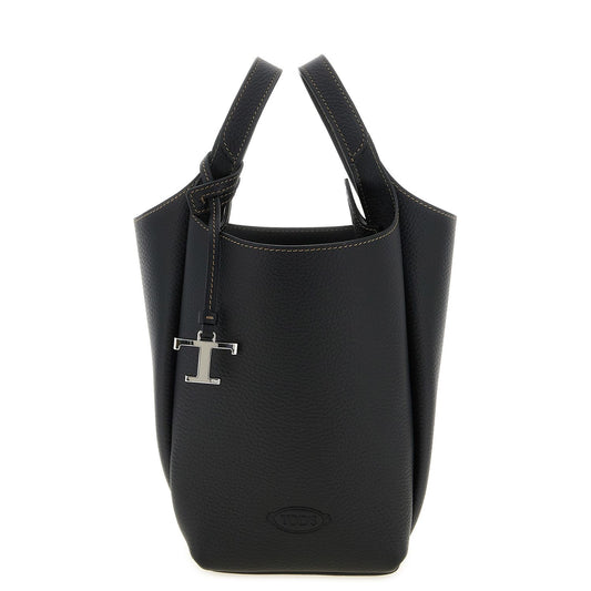 Tod's Black Calfskin Handbag