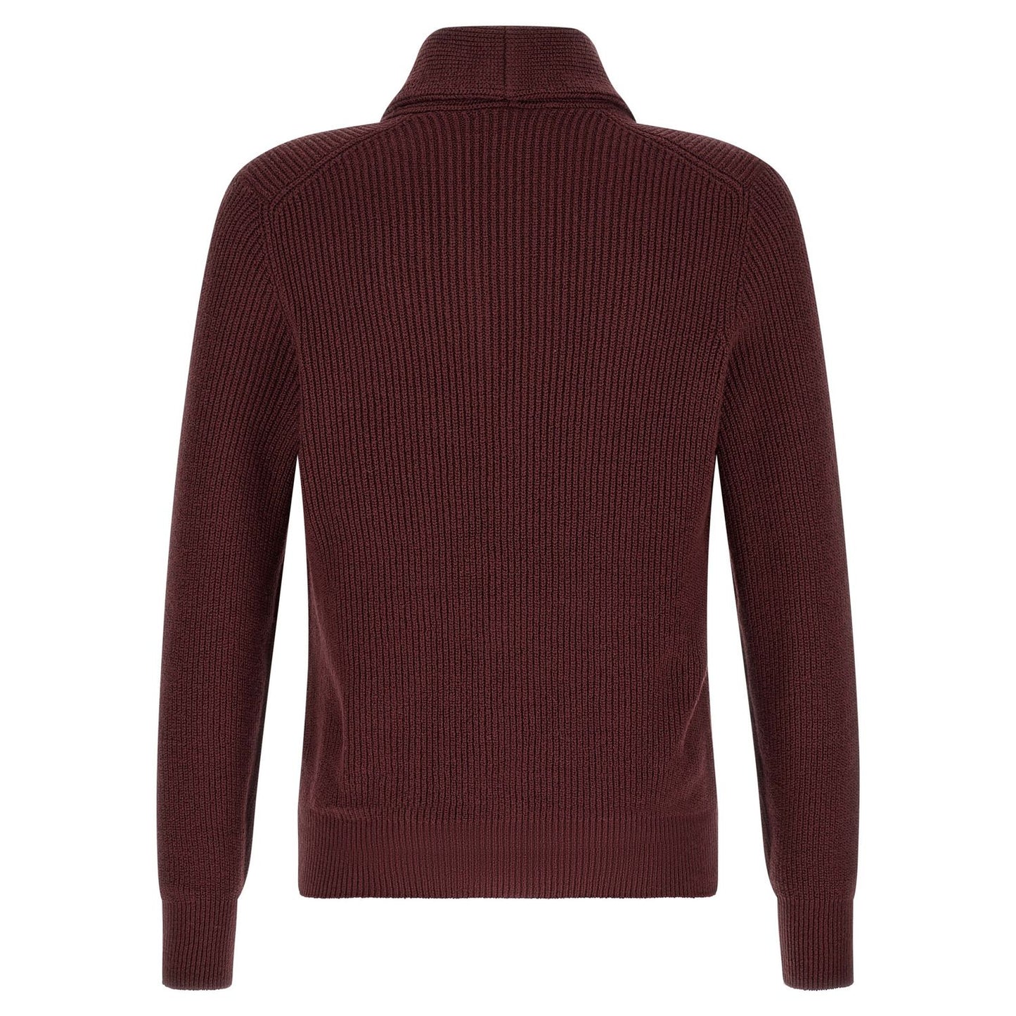 Brunello Cucinelli Bordeaux Cotton Cardigan