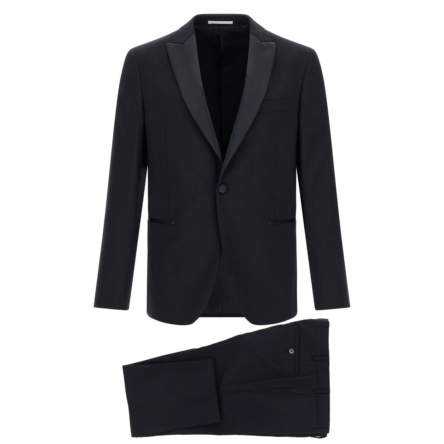 Pal Zileri Black Wool Two-Piece Suit