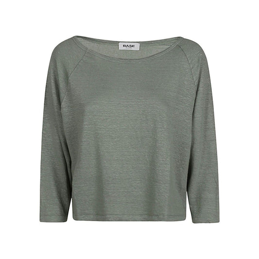 Base Sweaters Green Topwear Base Dim Gray