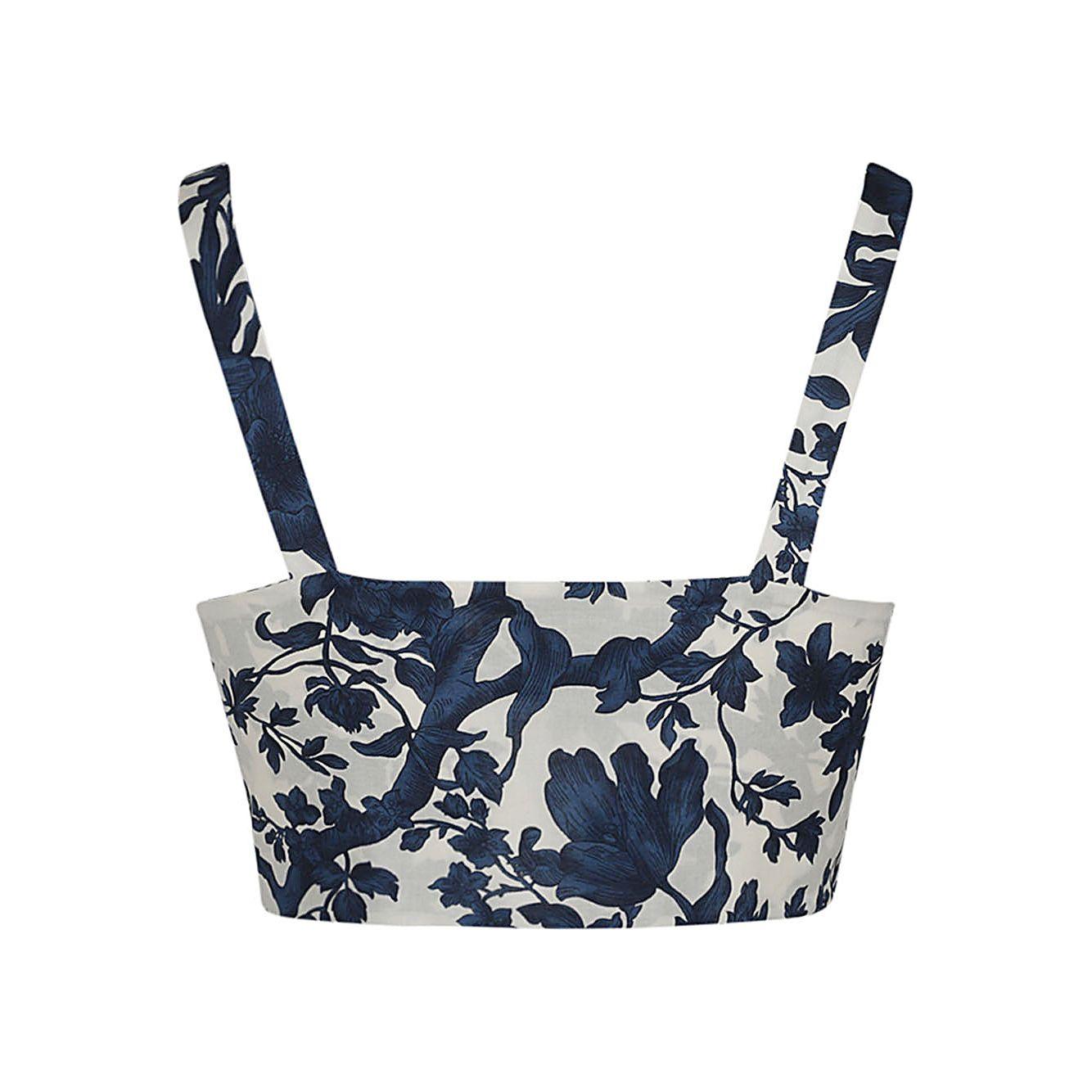 Front view with bag zipped and handles upright.