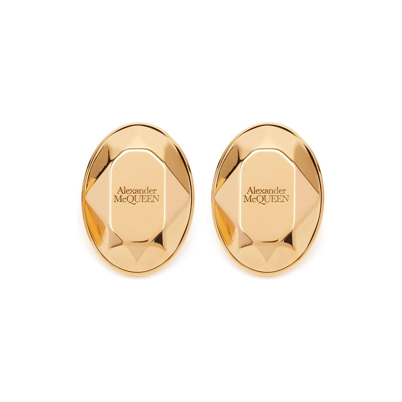 Alexander McQueen Bijoux Golden Earrings Alexander Mcqueen