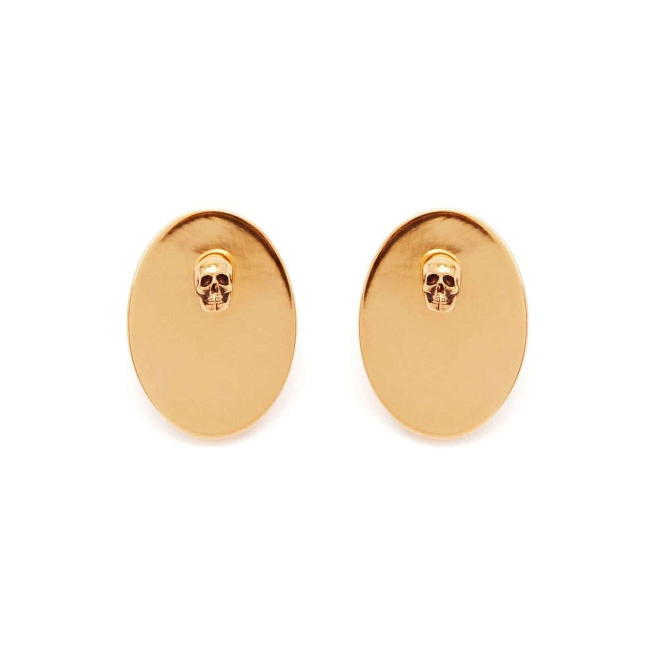 Alexander McQueen Bijoux Golden Earrings Alexander Mcqueen