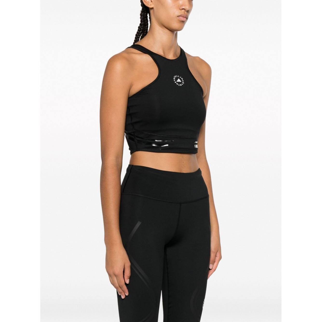 Adidas By Stella McCartney Top Black Topwear Adidas By Stella McCartney