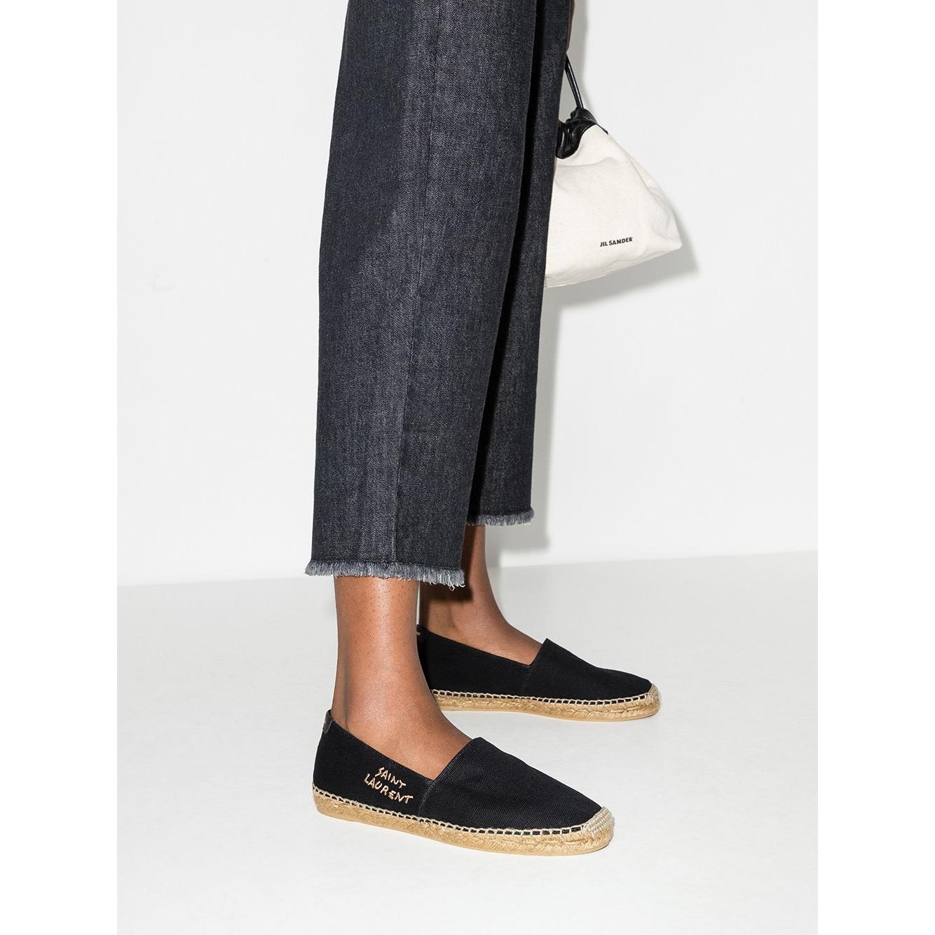 Saint Laurent  Flat shoes Black Espadrilles Saint Laurent