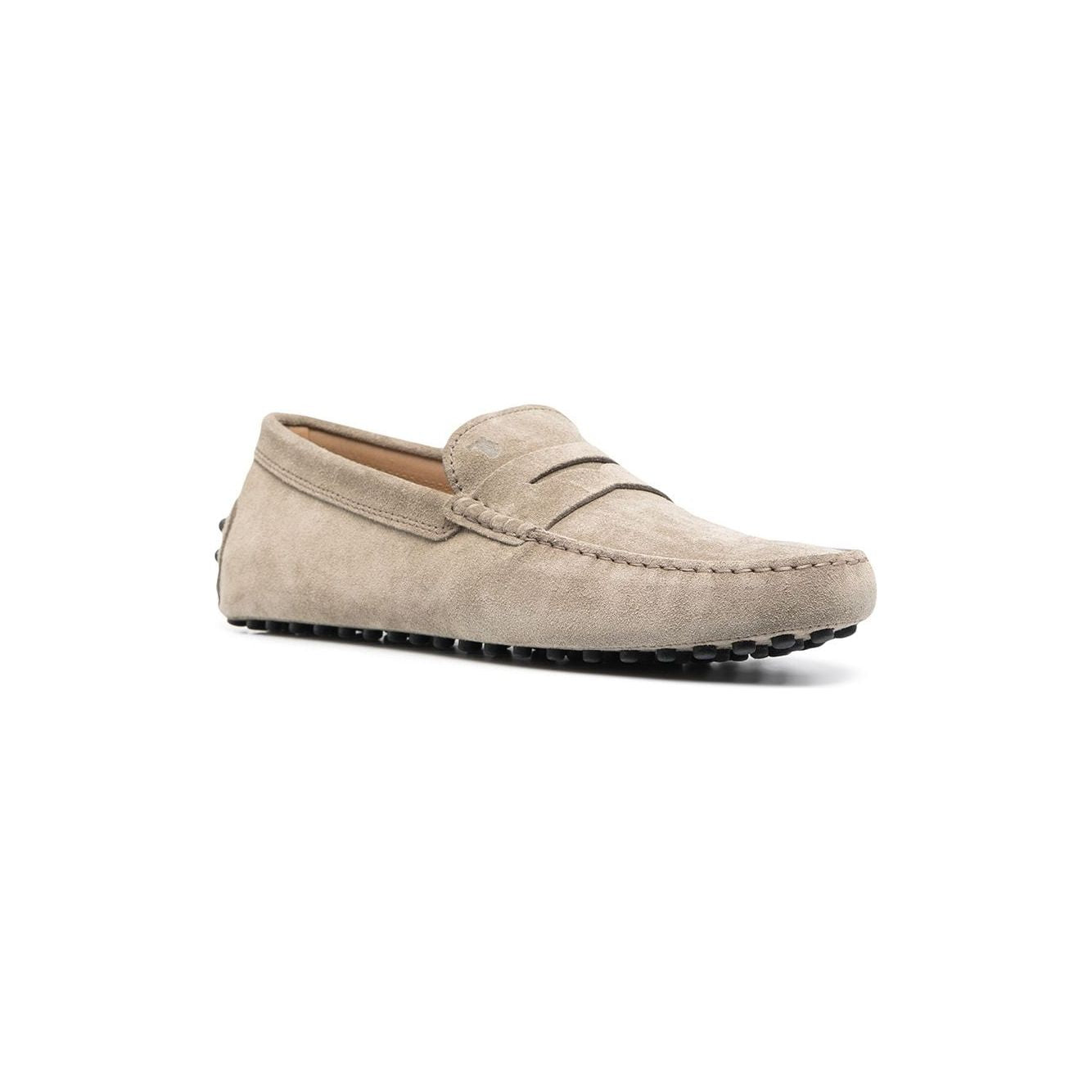 Tod's beige suede leather flat shoes Moccasins Tod'S