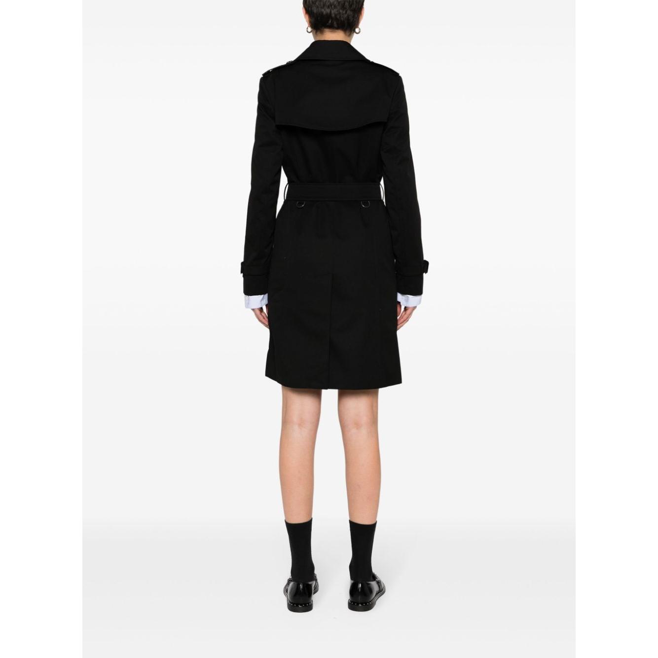 Burberry Gabardine Chelsea cotton trench coat Black Coats Burberry Black