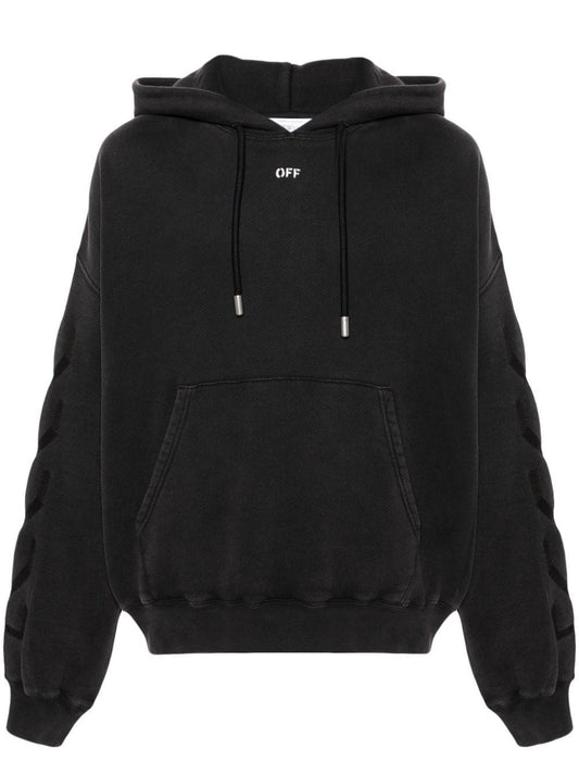 Off-White Men Hooded Sweaters Black