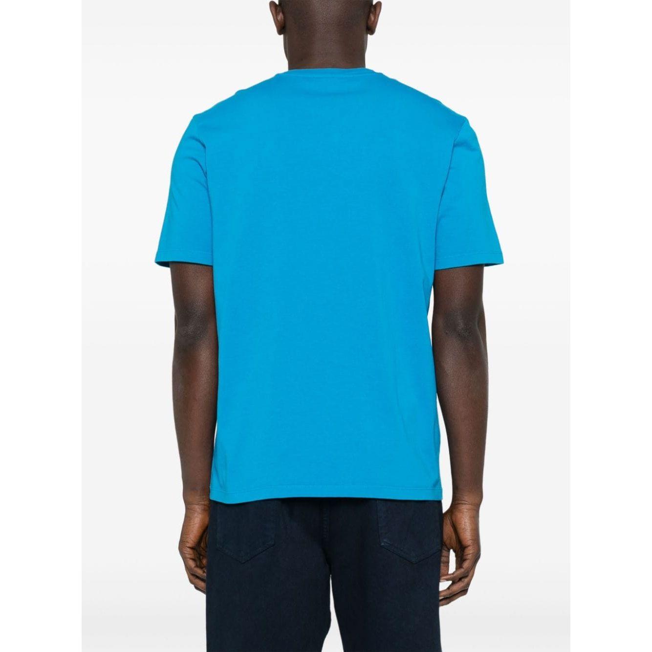 MAISON KITSUNE' T-shirts and Polos Blue Topwear Maison Kitsune'