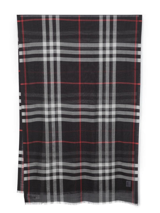 Burberry Scarf wool-silk blend check pattern Scarves Hats & Gloves Burberry