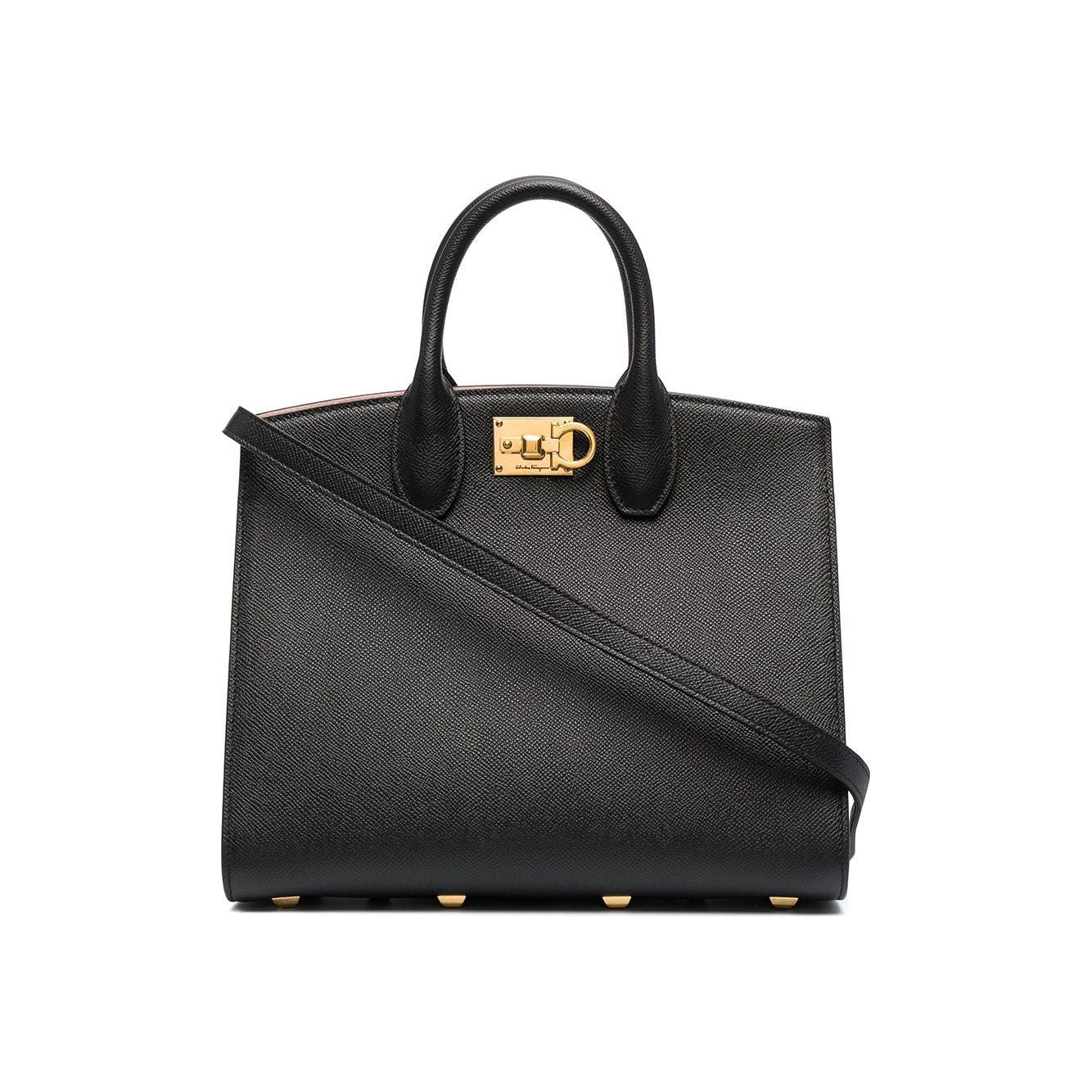 Ferragamo Studio Box Bag Black