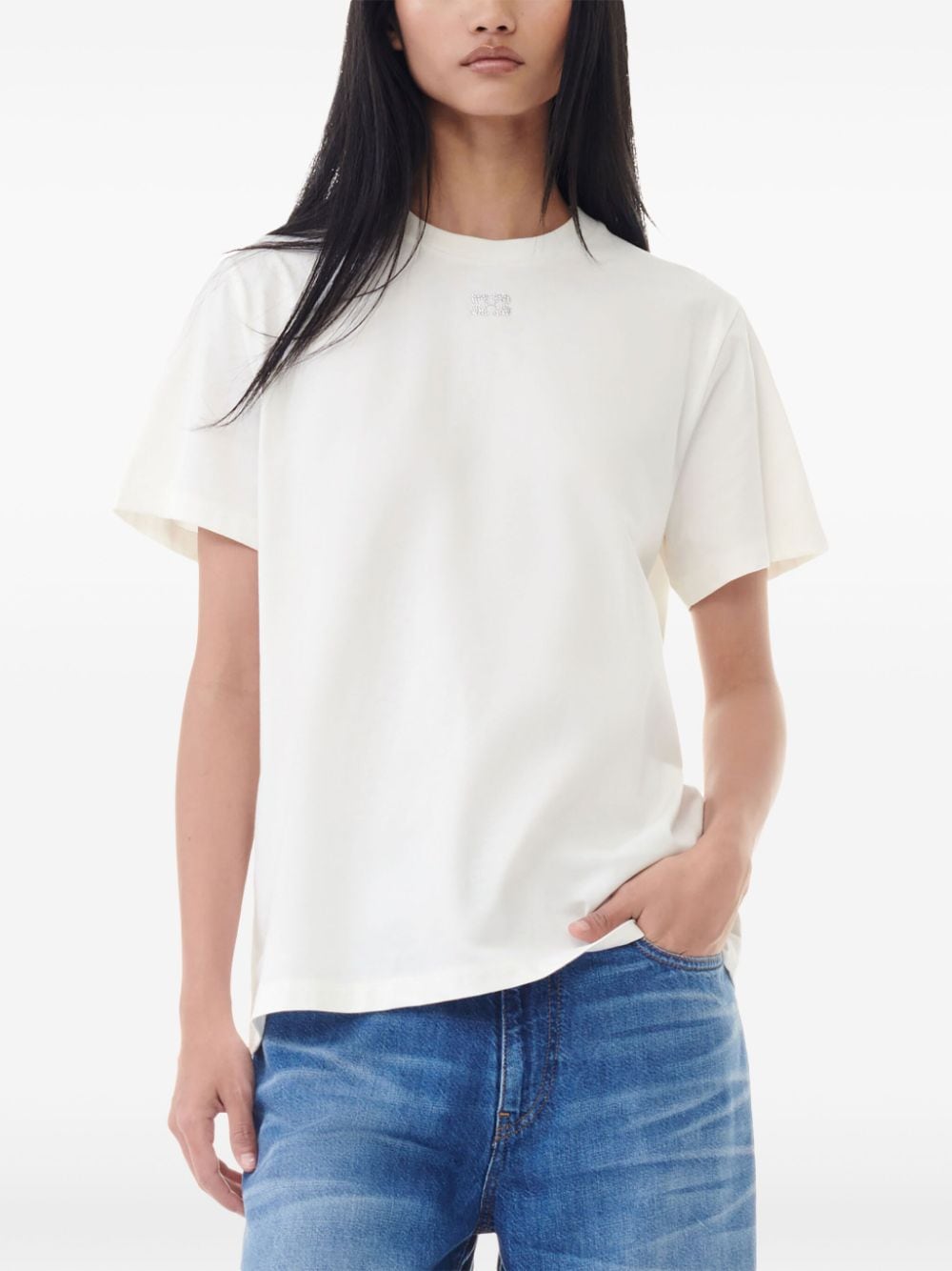 GANNI Women T-shirts White Topwear Ganni