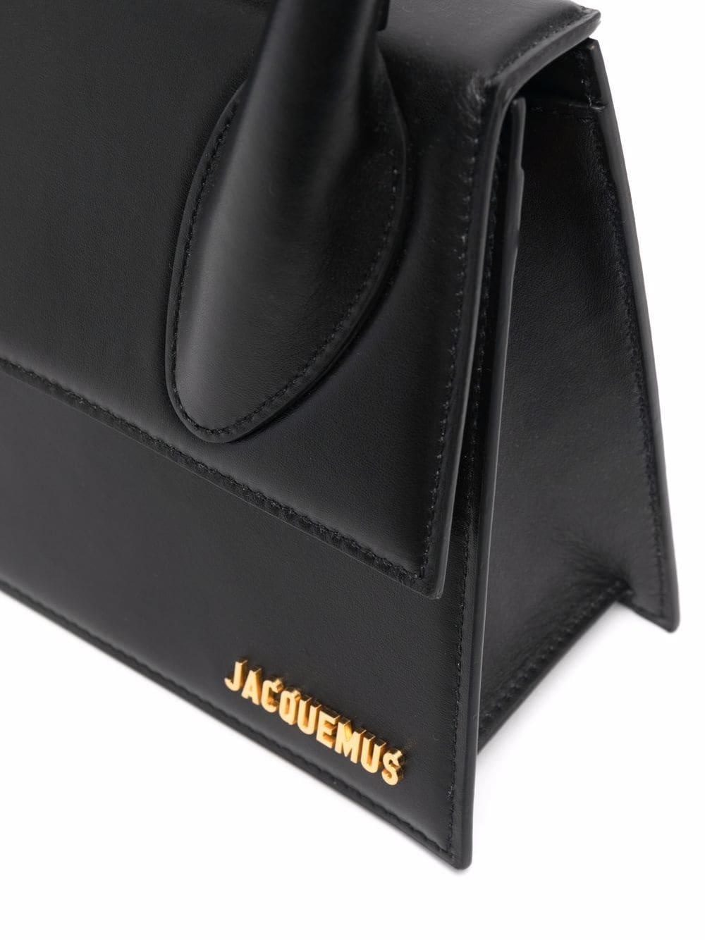 JACQUEMUS Black leather Le Grand Chiquito tote Bag