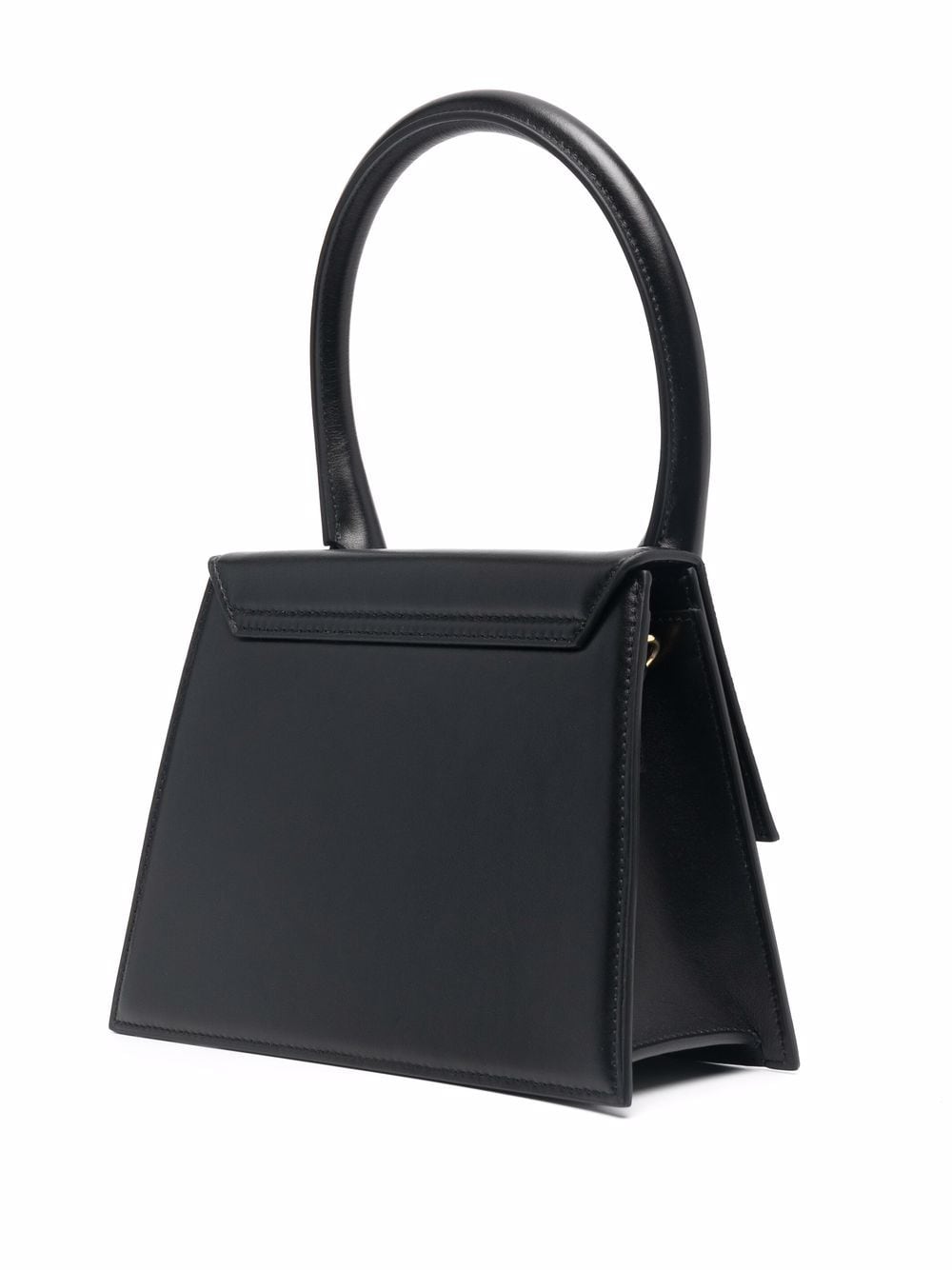 JACQUEMUS Black leather Le Grand Chiquito tote Bag