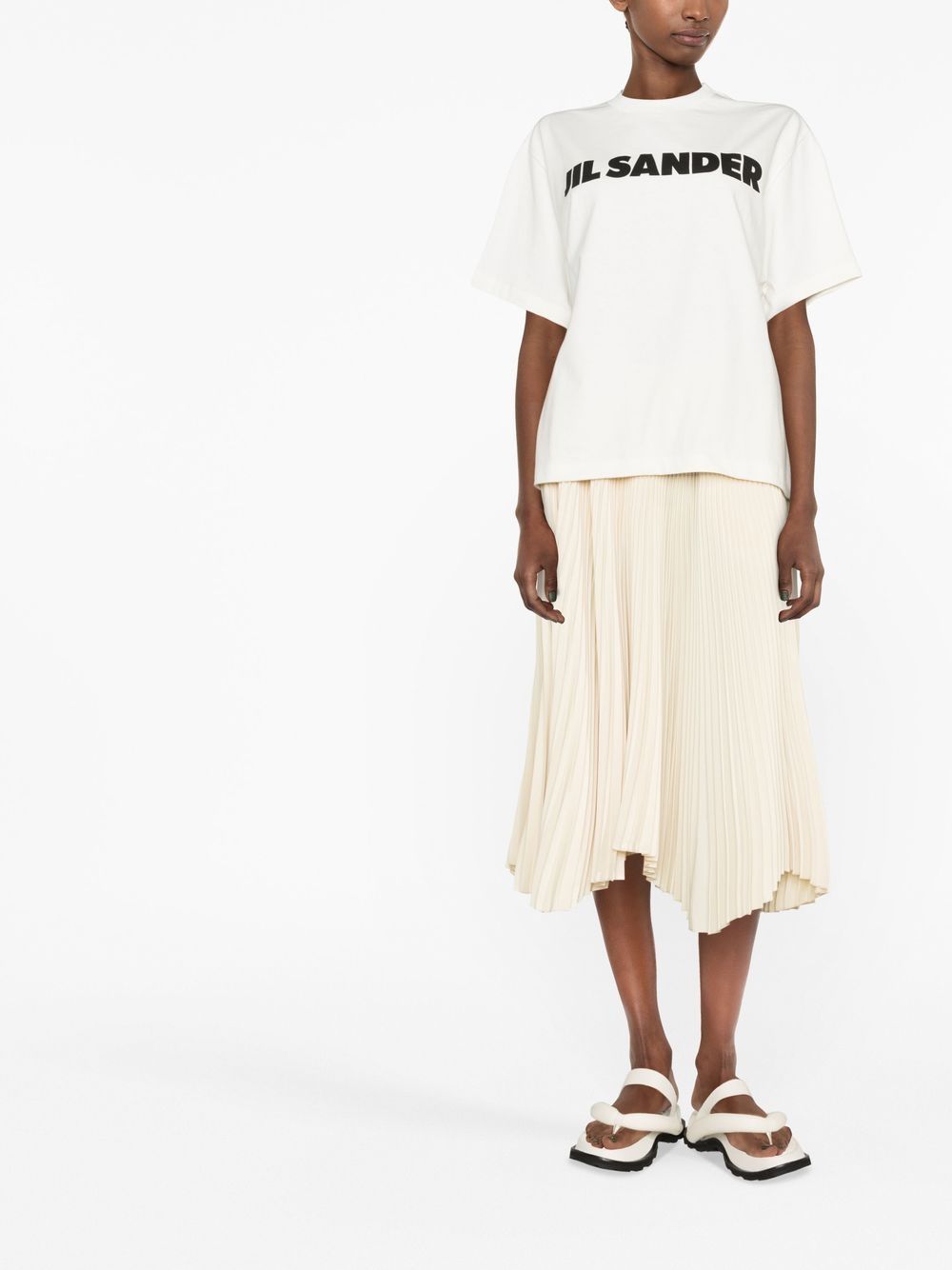 Jil Sander T-shirts and Polos White Topwear Jil Sander