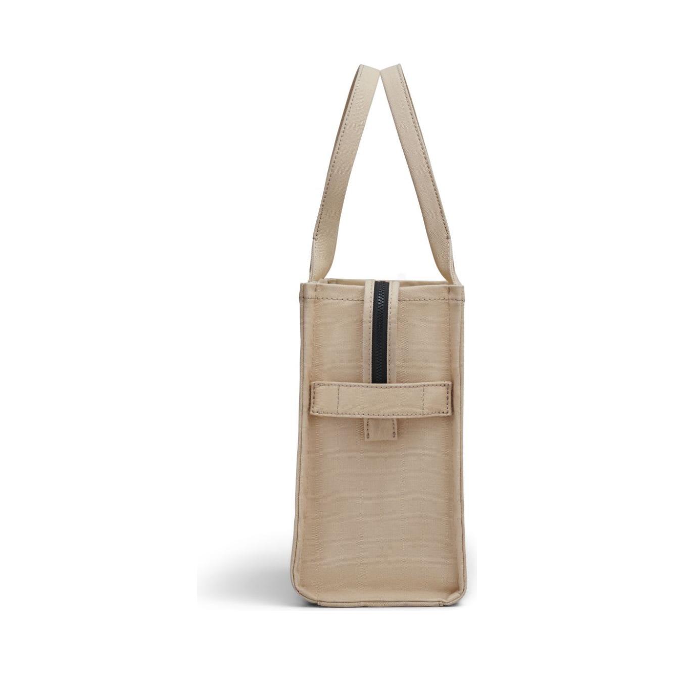 Front view with bag zipped and handles upright.