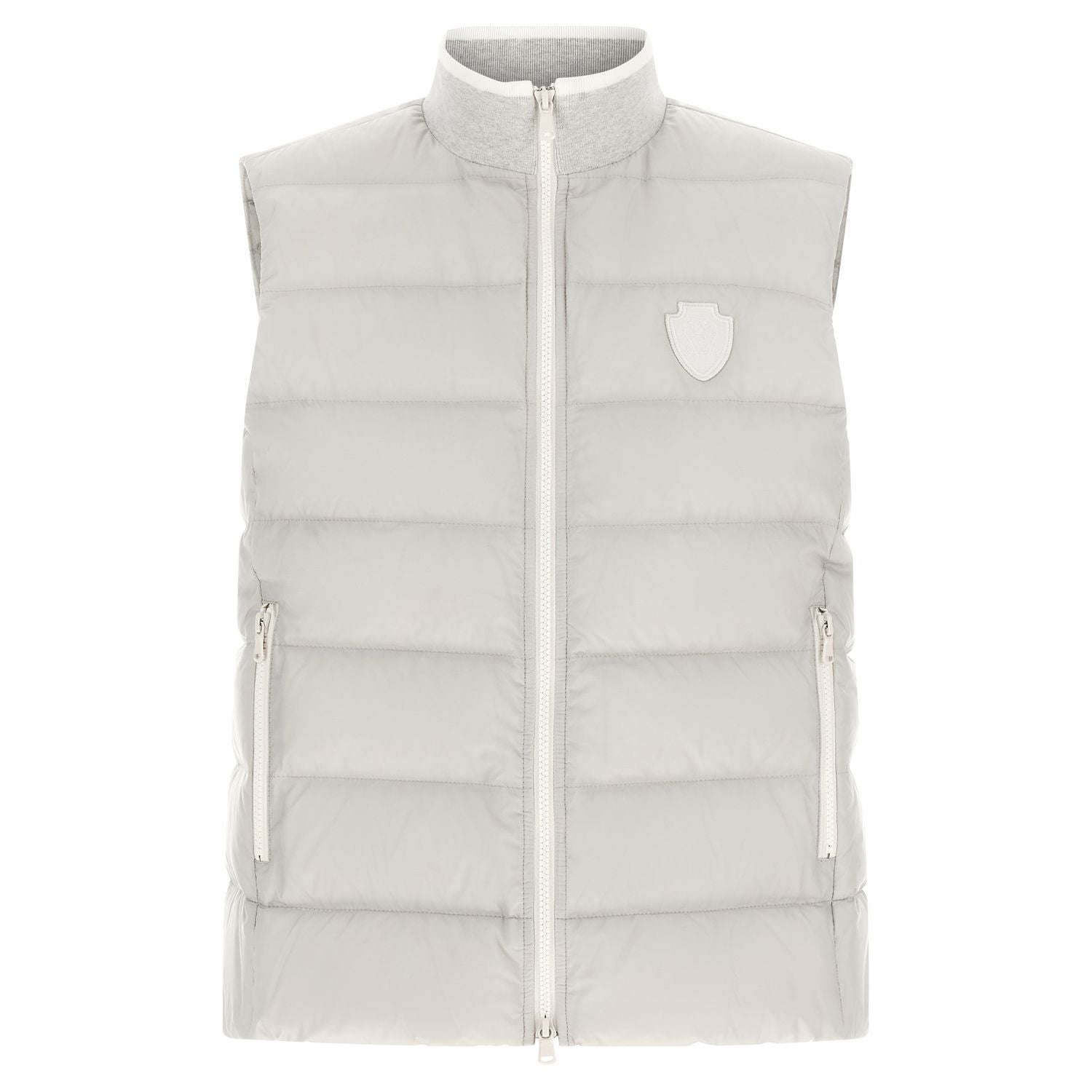 Brunello Cucinelli Gray Polyester Sleeveless Jacket
